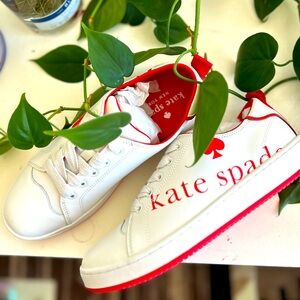 New In Box Kate Spade New York Nikki Action Nappa Calf Sneakers
